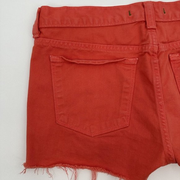 J Brand Tangerine Cut Off Raw Hem Shorts Size 28‎ - Picture 7 of 8